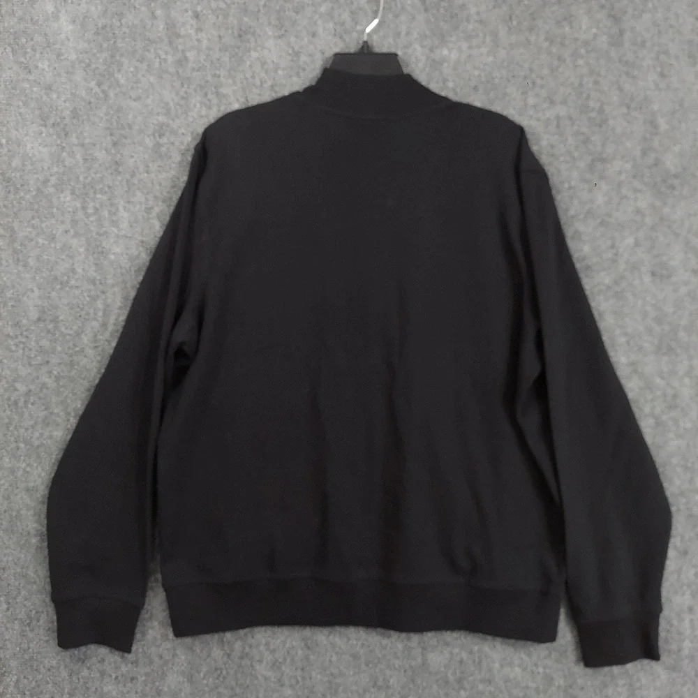 Banana Republic Jacket Mens Large Black Cotton Bomber Full Zip Unlined